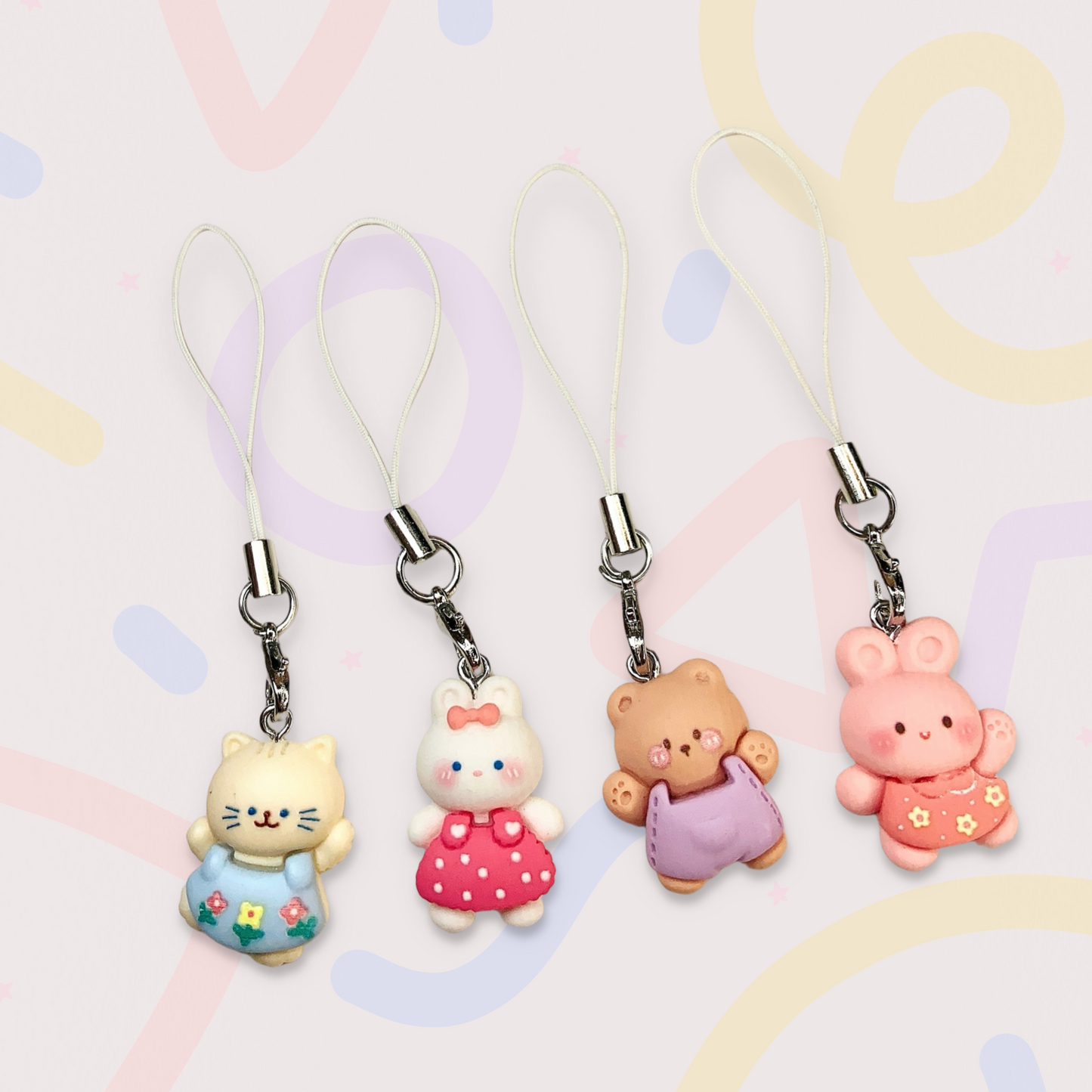 ✨ Cute Animal Friends Phone Charm