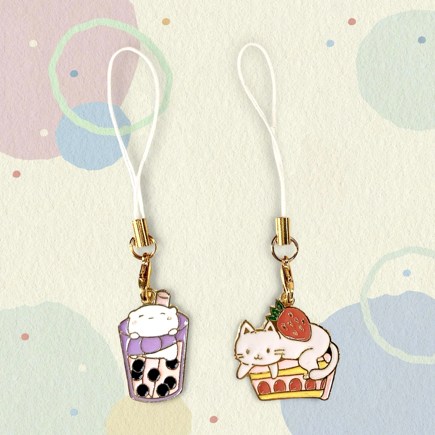 π± Cat Dessert Phone Charm β Enam