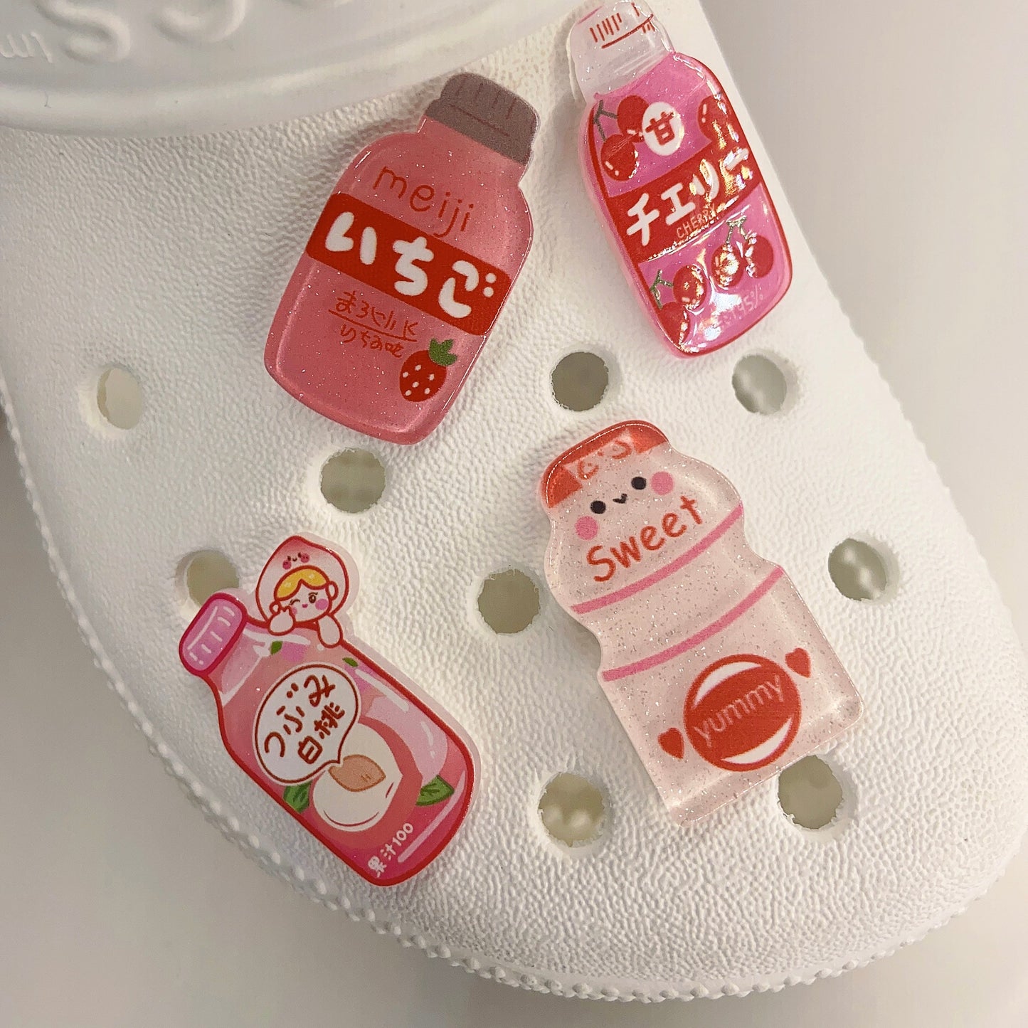 β¨ Sweet Drink Shoe Charms β Individual or 4-Piece Set
