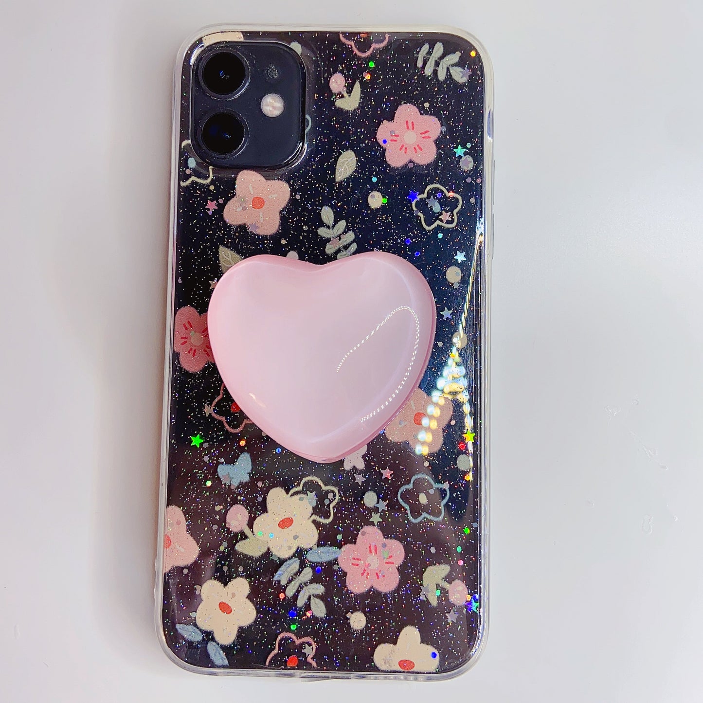 Glossy Heart Phone Grip β Cute & Colorful Accessory