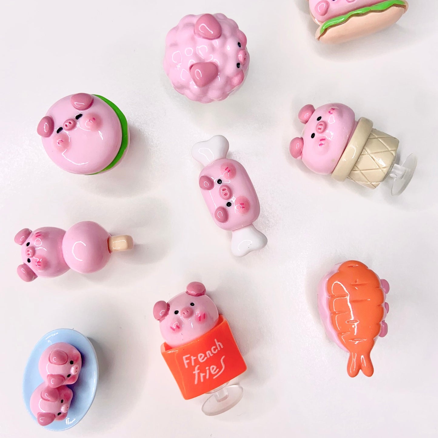 π· Piggy Foodie Shoe Charms β 9 Piece Set ππ¦π£