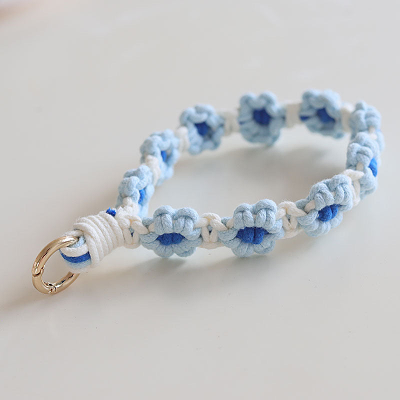 πΈ Handmade Crochet Flower Keychain / Wristlet