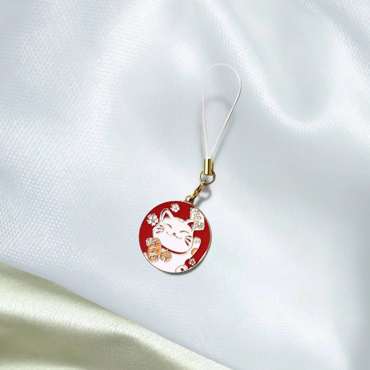 🐱 Lucky Cat Phone Charm – Male & Female Designs