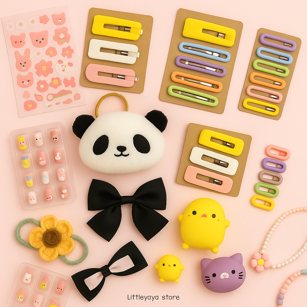 🎀 Little Yaya Surprise Pack – 8 or more Cute Accessories (Ages 8–13+)