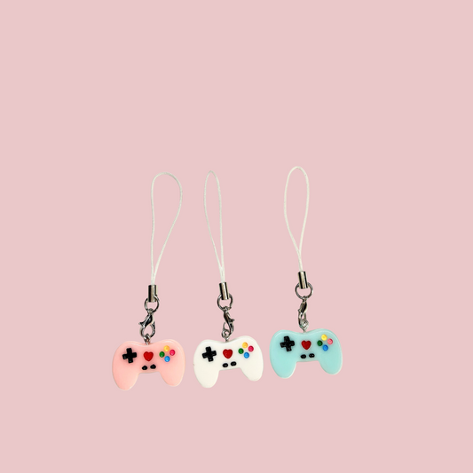 🎮 Kawaii Game Controller Phone Charm