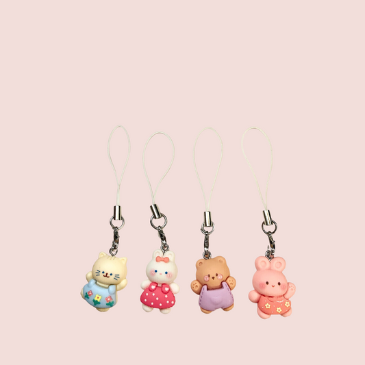 ✨ Cute Animal Friends Phone Charm