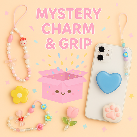✨ Mystery Phone Accessory Set – 1 Charm + 1 Grip ✨