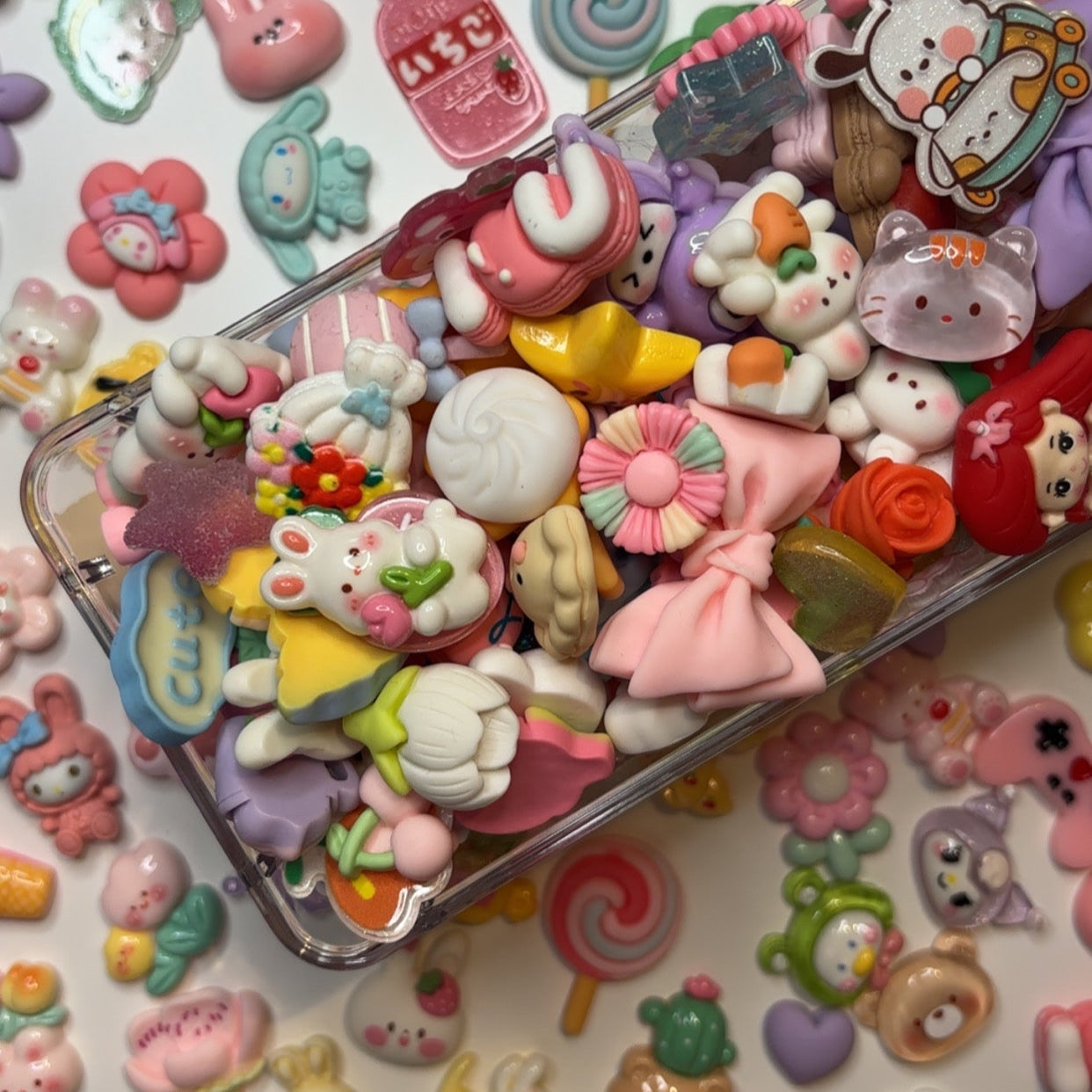 🌸 Random Kawaii Decoden Charms | Flatbacks for Crafts, Phone Cases, Resin  (10 / 20 / 30 / 50 pcs)🌸