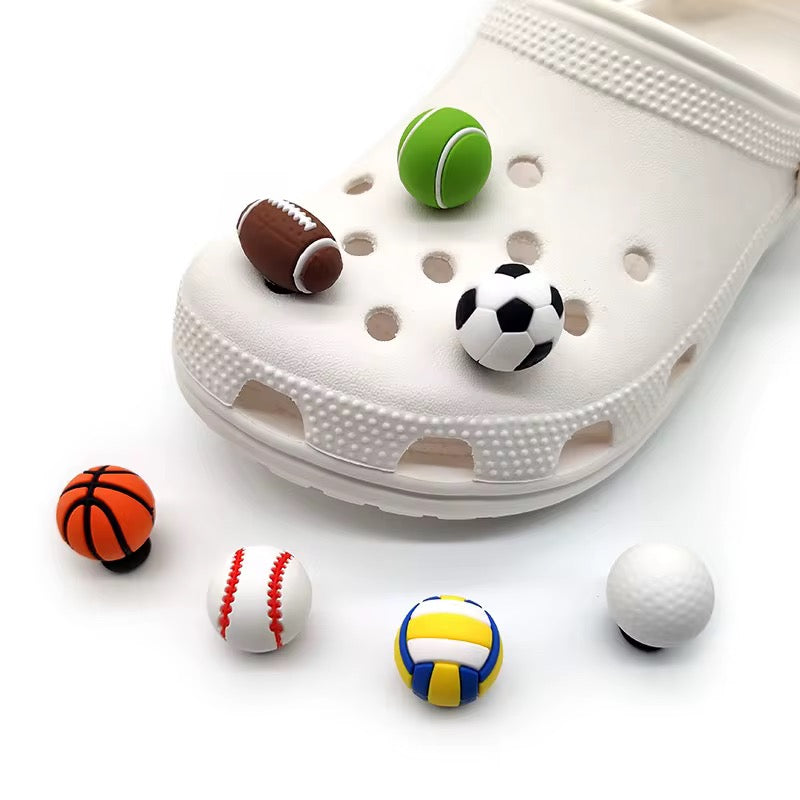 🏀⚽ Sports Ball Shoe Charms🏈🎾⚾
