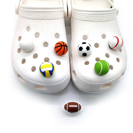 🏀⚽ Sports Ball Shoe Charms🏈🎾⚾