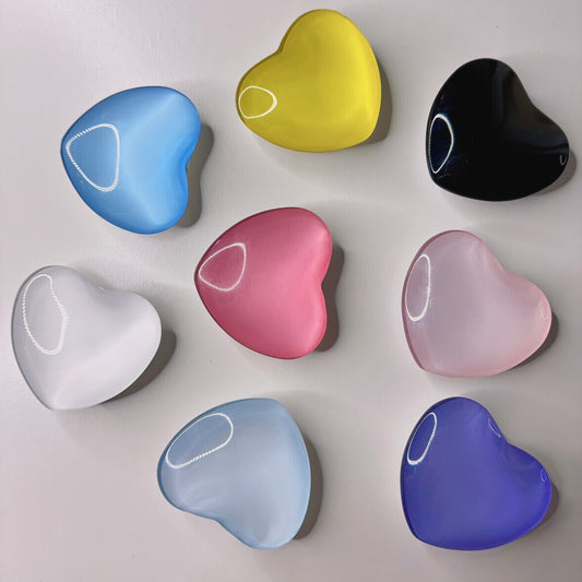 Glossy Heart Phone Grip – Cute & Colorful Accessory